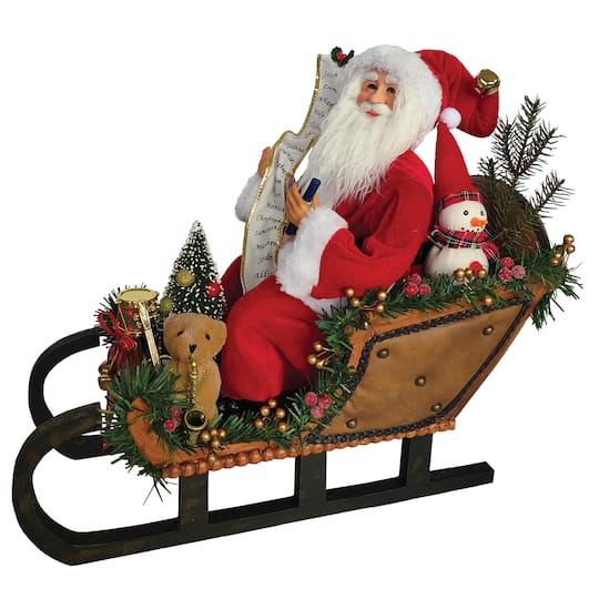 Santa's Workshop 17" Santa Sleigh Delivery